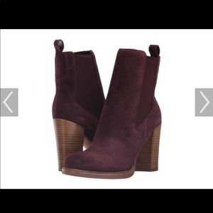 Marc Fisher burgundy Ltd Harley booties